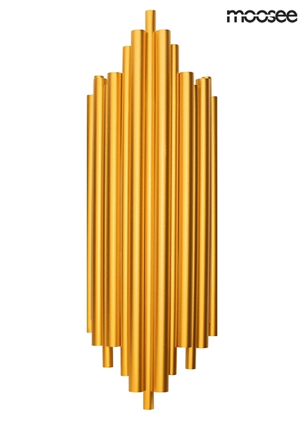 Lampa ścienna Harmonic MSE010100304 metalowe rurki złote