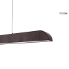 Podłużna wisząca lampa LINEA brązowa MSE1501100493 1xLED 40W 3000K nad wyspę