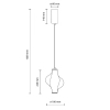 Lampa wisząca do sypialni Elva 18213 LED 8W 3000K nad stół czarny grafitowy
