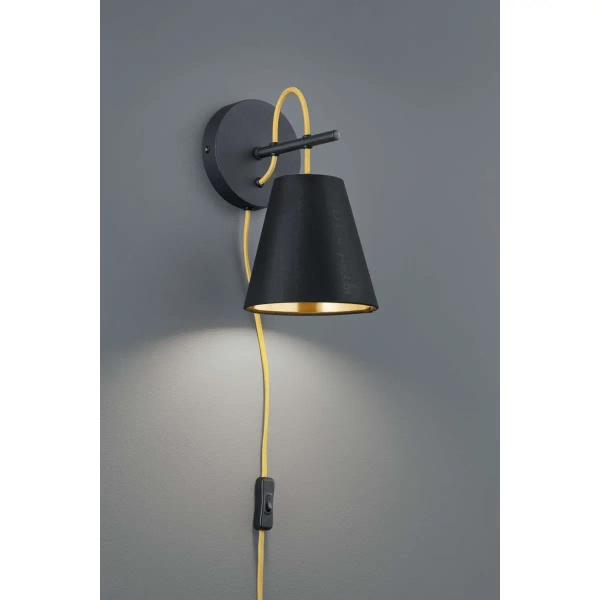 LAMPA ścienna ANDREUS 207500179 Trio klasyczna OPRAWA kinkiet czarny