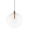 Kula lampa wisząca GLOBO GLOBO-HD80307-G4 szklana złota