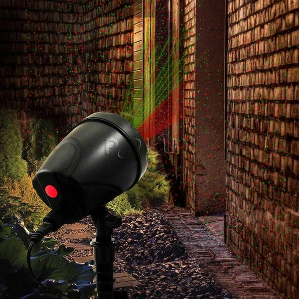 Stojąca LAMPA zewnętrzna 308948 Polux ogrodowy PROJEKTOR laserowy ogrodowy LED 12W różne wzory IP44 czarny