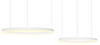 Lampa wisząca Halo AZ4977 80+60 LED 90W z pilotem pierścienie biała
