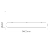 Plafon do sypialni Piatto Toupe 60 CCT OR86195 LED 55W 3000-6500K szary