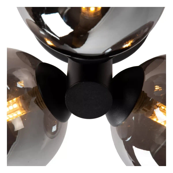 Lampa sufitowa TRUDY 74116/03/30 Lucide IP44 kule czarne przydymione