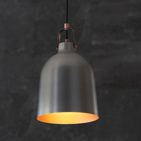 Industrialna lampa wisząca Lazenby 102544 metalowa czarna
