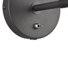 Lampa przyścienna z włącznikiem Enzo R20781732 do czytania czarny