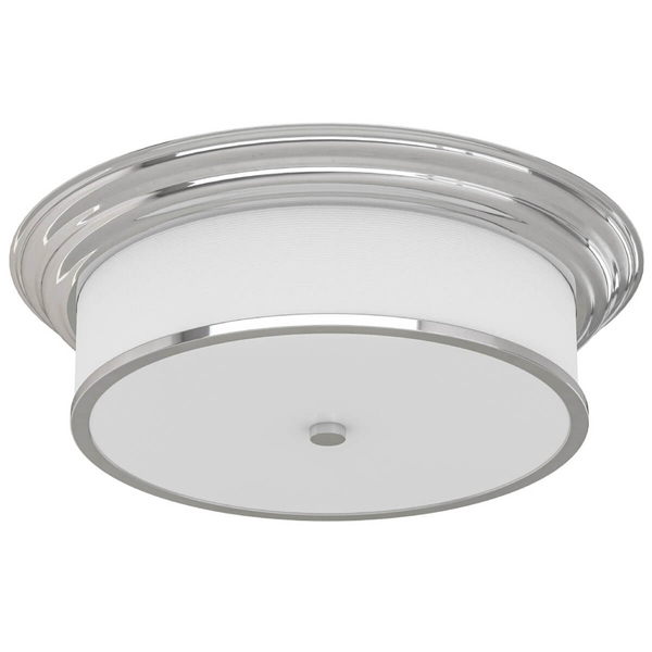Sufitowa lampa do restauracji Famburo plafon z abażurem chrom