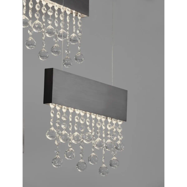 Potrójna lampa wisząca OLEVIRA LE45149 LED 84W 3500K ściemnialna szara