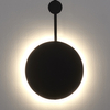Lampa na ściane Clex ST-F012 LED 3W 3000K okrągła na przedpokój metalowa czarna