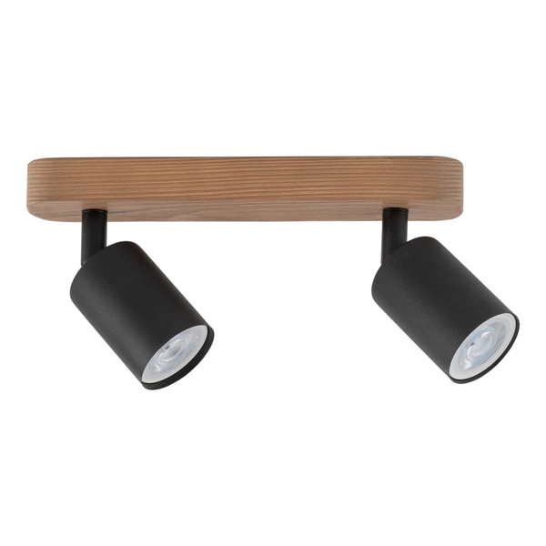 Podwójny reflektor sufitowy Top Wood 3291 TK Lighting drewniany czarny