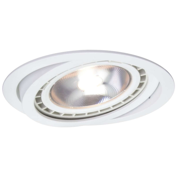 Sufitowa LAMPA podtynkowa NERO LP-4424/1RS WH movable do zabudowy biały OUTLET