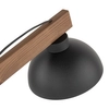 Lampka nocna rustykalna Oslo 5345 TK Lighting do sypialni drewniana czarna