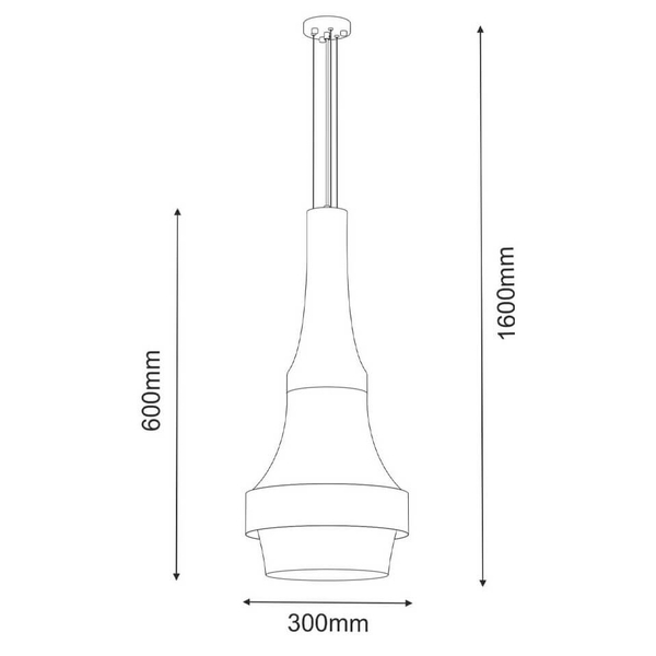 Szydełkowa lampa wisząca Dota 5037 LED 20W 3000K salonowa nad stół biała