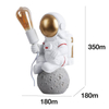 Dziecięca lampa nocna Amstrong ABR-KARD6 astronauta Abruzzo biały szary