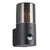Przyścienna lampa Hoosic 222260132 IP44 czujnik ruchu czarny