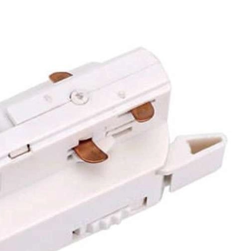 Adapter zasilający lampę wiszącą AUW/BI Orlicki Design do szynoprzewodu 1-fazowego z wyłącznikiem biały