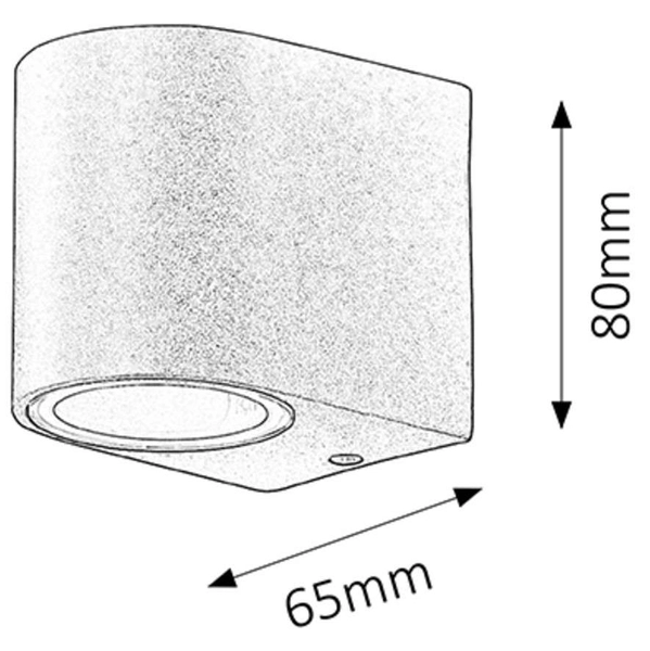 Kinkiet LAMPA zewnętrzna CHILE 8029 Rabalux metalowa OPRAWA elewacyjna do ogrodu IP44 outdoor czarny