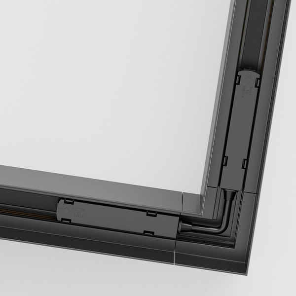 Łącznik-L do szyn magnetycznych S35 TRA004CL-21B czarny