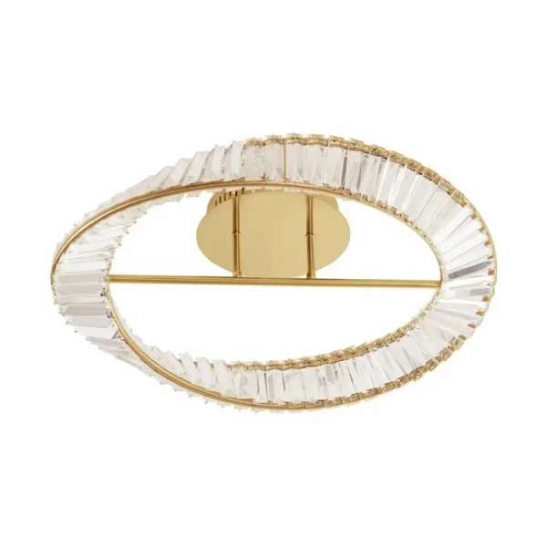 Glamour lampa sufitowa BAUTA LE42911 LED 36W 3500K do salonu złota outlet