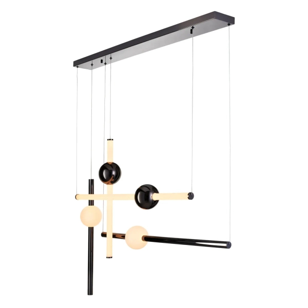 Wisząca lampa loftowa O-LINE LED 44W 3000K listwy nad stół ST-1691L-4 BLACK
