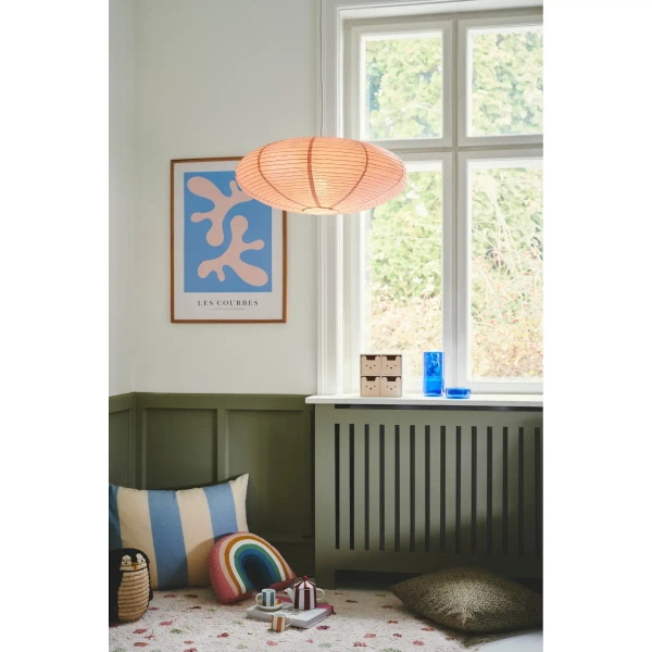 Sypialniany abażur do lamp Villo 60 2213253257 papierowy różowy