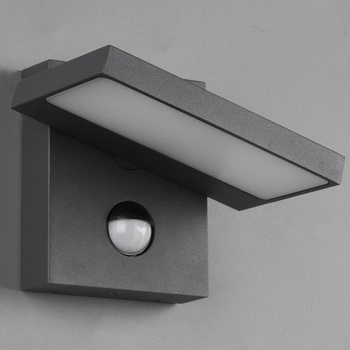 Regulowana LAMPA elewacyjna HORTON 226369142 Trio metalowa OPRAWA ogrodowa LED 8W 3000K outdoor IP54 grafitowy