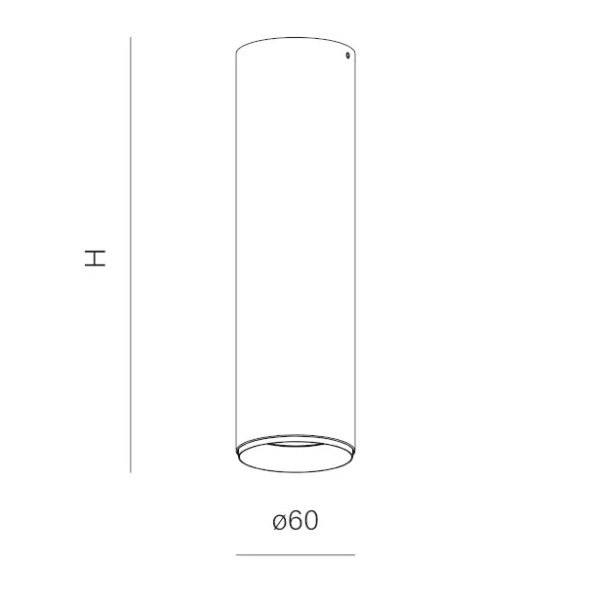 Lampa sufitowa minimalistyczna biała PET next LED 8,5W 3000K tubka do sypialni 46962-M930-FW-00-13