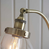 Salonowa lampa podłogowa Hansen 77860 Endon mosiądz przezroczysta