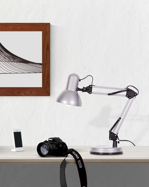 Metalowa lampa nocna Cosmo K-MT-COSMO Kaja do sypialni czarna srebrna