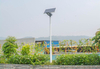 Solarna lampa uliczna INB-G03-40W+FA1M+SO4M Greenie LED 40W RGB z czujnikiem szara