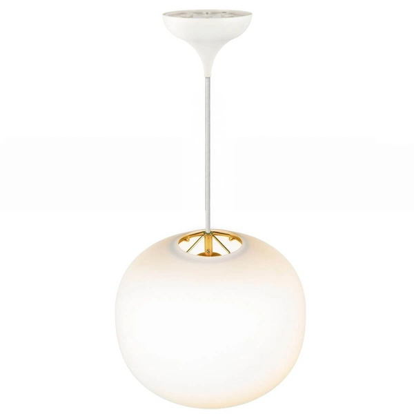 Kulista lampa wisząca Navone 2220433001 okrągła szklana biały