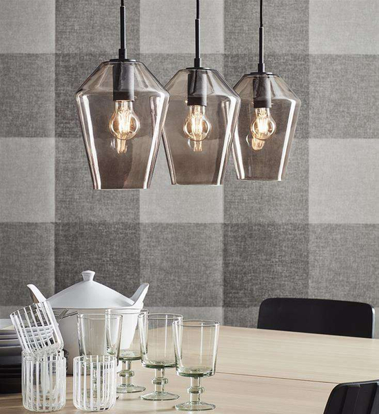 LAMPA wisząca RETRO 107132 Markslojd metalowa OPRAWA listwa ZWIS szklany przydymiony