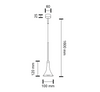 Industrialna LAMPA wisząca KANZAKI 7940 Shilo loftowa OPRAWA metalowy zwis LED 4,5W 3000K czarny