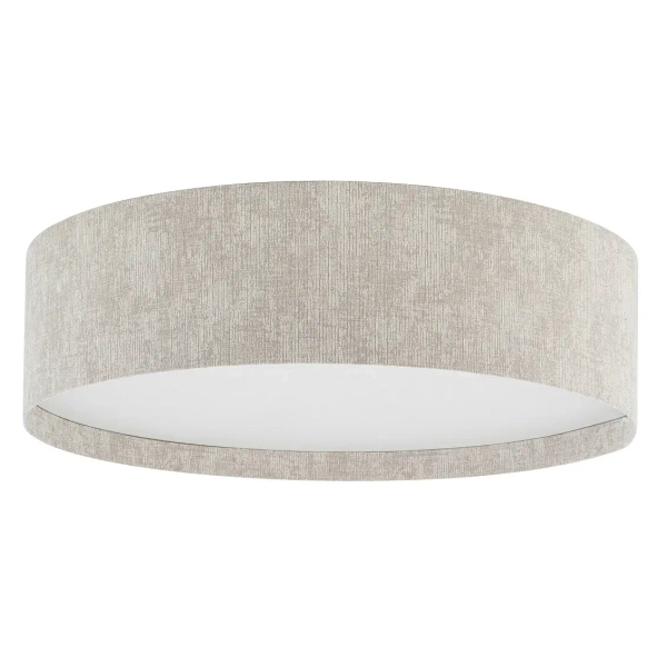 Okrągła lampa sufitowa CEDRO 11671 do jadalni beżowa
