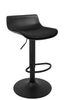 Regulowane krzesło barowe Snap Bar Tap z poduszką czarne