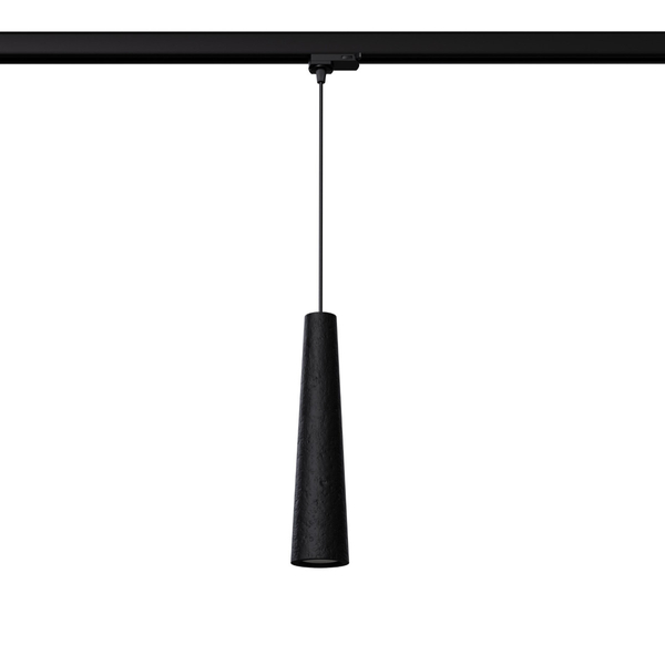 Trzyfazowa lampa wisząca z żarówką ELECTRA MYL.00155 betonowa czarny