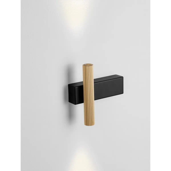 Metalowa lampa ścienna góra-dół JOSTELA LE45561 LED 6W 3000K złota czarna