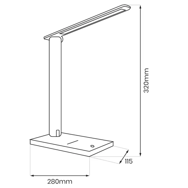 Stołowa lampa do gabinetu POST WHITE ML1631 LED 5W 3000-6500K biała