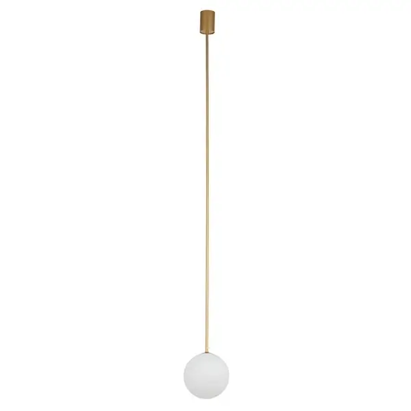 Wisząca lampa Kier 10308 szklana kula ball biała złota