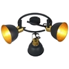 Lampa sufitowa FILLO 54655-3 Globo spirala retro czarna złota