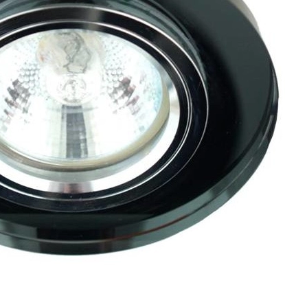 Sufitowa lampa wpuszczana Ss minimalistyczny wpust czarny