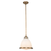 Jadalniana lampa wisząca Amelia HK-AMELIA-P-M-HB retro mosiądz biały