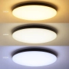 Sufitowy plafon ledowy Siena ML1834 LED 80W CCT sterowany pilotem czarny