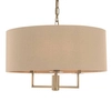 Jadalniana lampa wisząca Jamelia JAM0301 Dar Lighting beżowa mosiądz