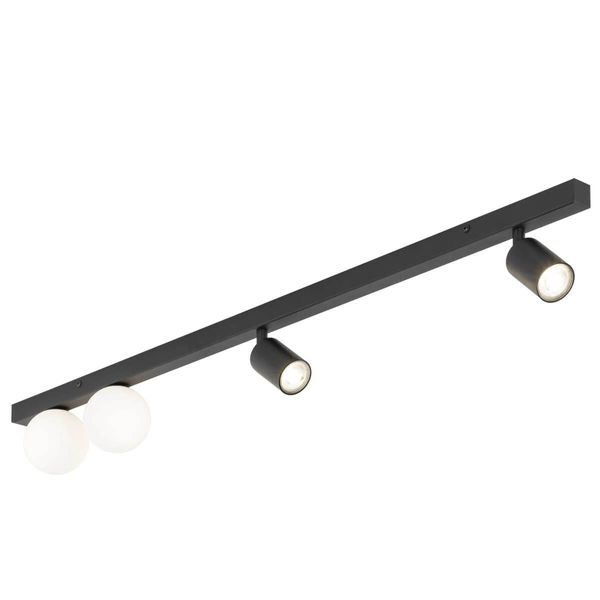 Nasufitowa lampa na belce Vox 10002 tubki balls czarna biała