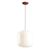 Lampa wisząca szklana FLASK burgundowa 3xE27 do sypialni 8500G24_XL