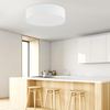 Okrągły plafon tkaninowy Rondo 3330 TK Lighting minimalistyczny biały