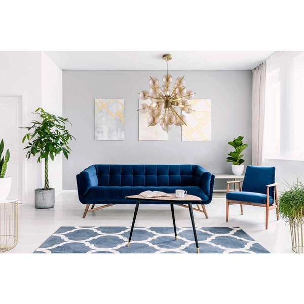 Modernistyczna LAMPA wisząca BOLLA MOD133PL-06BS Maytoni szklane kulki zwis bursztynowy mosiądz