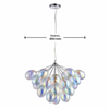 Designerska lampa wisząca Infinity 76450 Endon bubbles kolorowa chrom